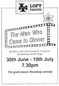 Loft Theatre: The Man Who Came to Dinner (1993)